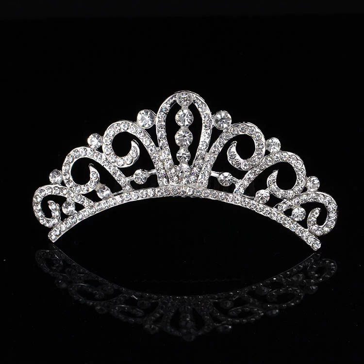 Детская металлическая тиара princess, блестящие стразовые ободки для волос, подарок на день рождения, несколько стилей