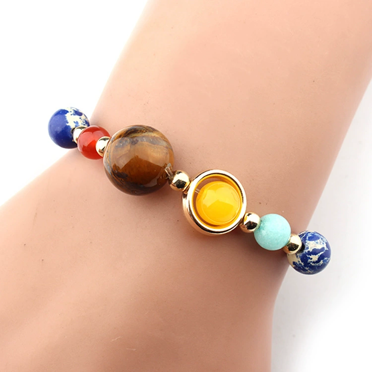 Organic planetary beaded bracelet solar-powered, Aliexpress