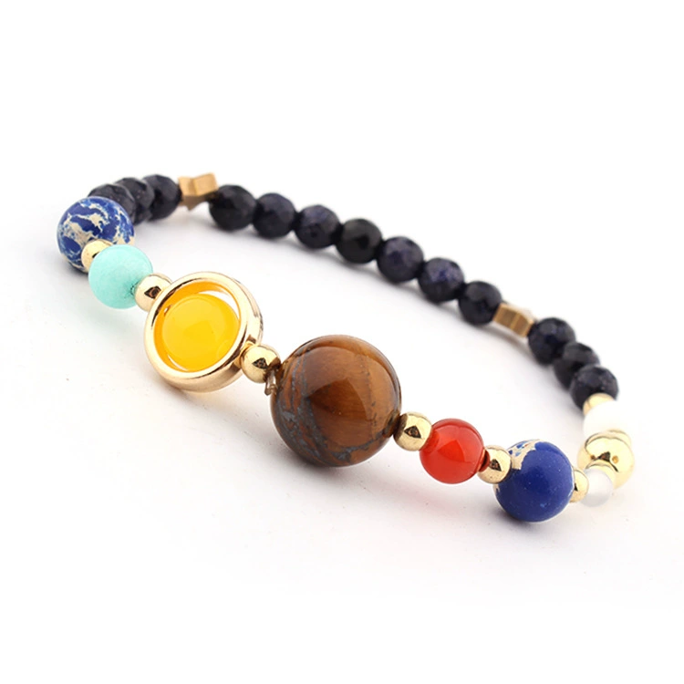 Organic planetary beaded bracelet solar-powered, Aliexpress