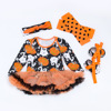 Cute bodysuit girl's, children's dress, set, long sleeve, halloween, 4 piece set