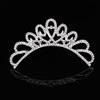 Metal children's hair accessory for princess, crown from pearl, wholesale