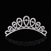 Metal children's hair accessory for princess, crown from pearl, wholesale