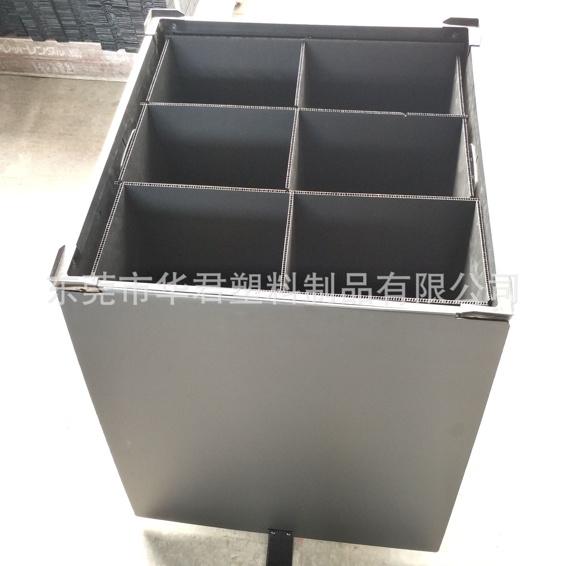 带刀卡多颜色pp塑料中空板箱电子产品周转箱内隔板防静电