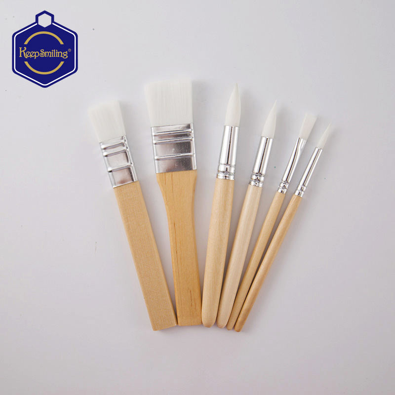 Directo de fábrica 6 registro varilla corta combinación cepillo traje acuarela pintura acrílica pintura cepillo al por mayor