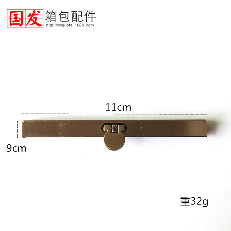 In stock: 11CM borde redondo cabeza recta oro borde borde bolsa hardware accesorios de bisagra bolsa de plata al por mayor