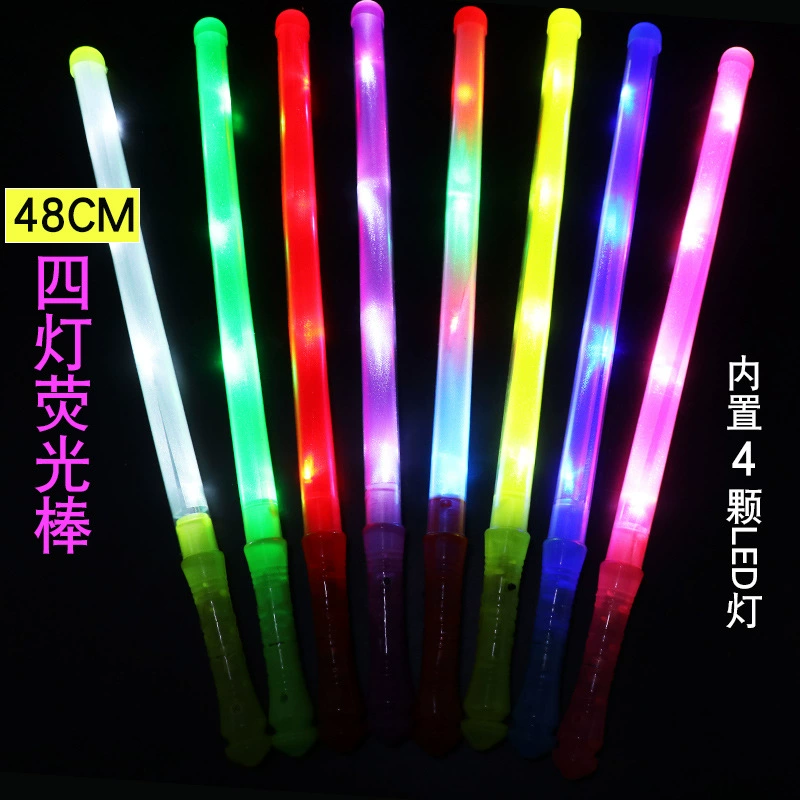 Electronic rainbow big colorful flashing light stick