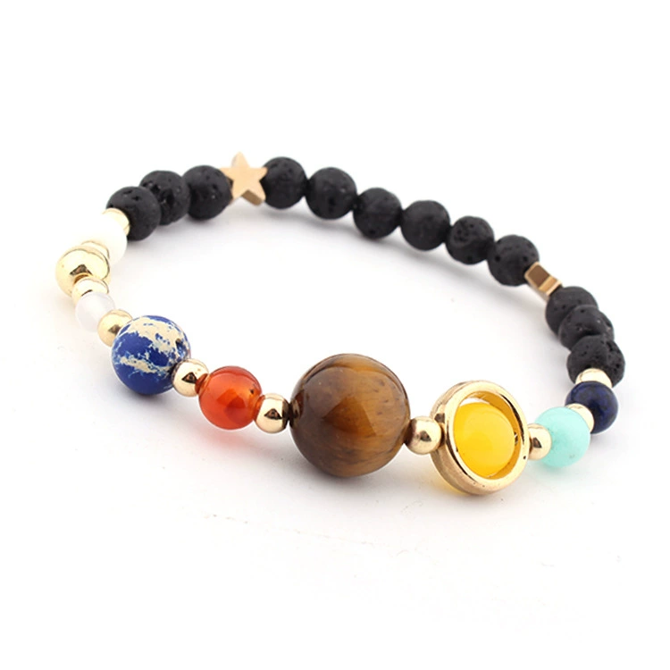 Organic planetary beaded bracelet solar-powered, Aliexpress