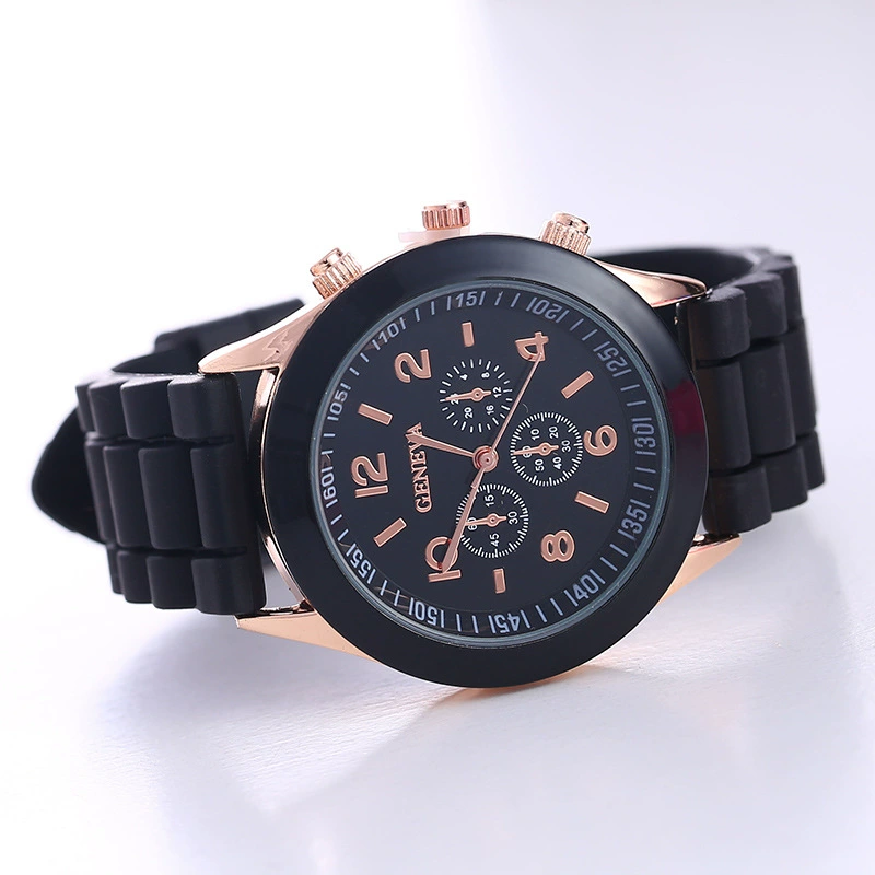 Silicone jelly watch (Geneva), women’s Korean casual student style, colorful options