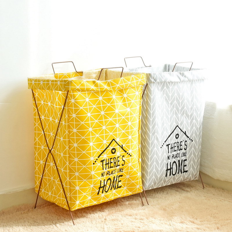 Waterproof laundry basket, garbage can, folding storage basket, classification, home decor
