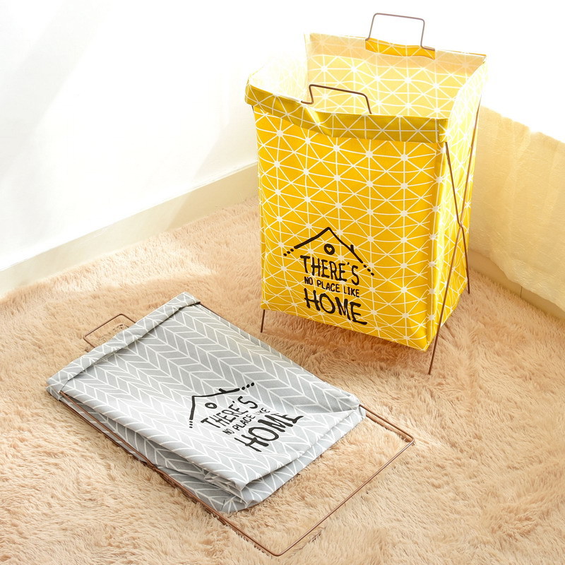 Waterproof laundry basket, garbage can, folding storage basket, classification, home decor
