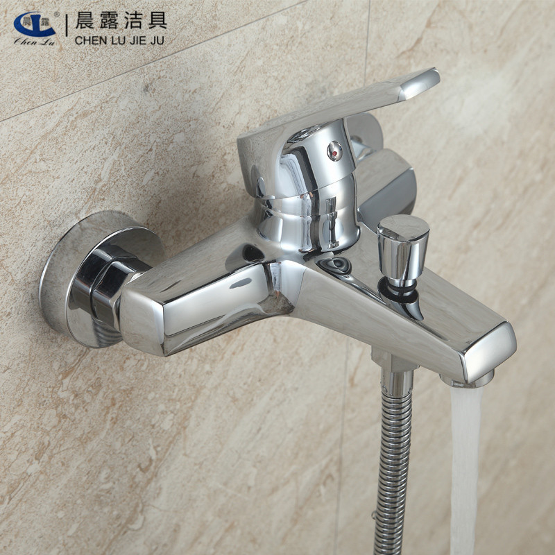 Morning Dew factory direct brass famous triple bathtub shower faucet household concealed wall bathroom household