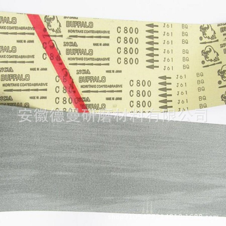 供应野牛NCA J36 J02 J61软布涂层砂带 铝锌铜合金 不锈钢精抛带
