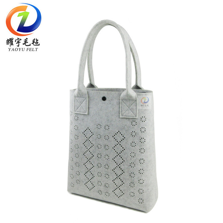 新款加厚毛毡包手提包伴手礼作业袋可爱淑女风可爱通勤包购物袋