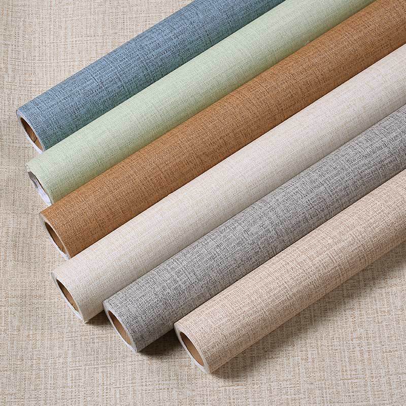 Plain Wallpaper Simple and Warm Linen Pattern Stereo Silk Living Room Bedroom Wallpaper Hotel Engineering Wallpaper Self-Adhesive Plain Wallpaper Simple and Warm Linen Pattern Stereo Silk Living Room Bedroom Wallpaper Hotel Engineering Wallpaper Self-Adhesive