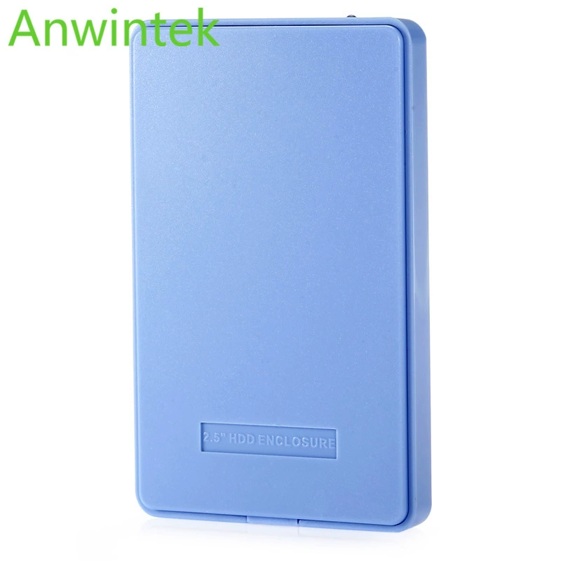 [安盈科移动硬盘盒2.5寸USB SATA 免螺丝笔记本串口固态硬盘盒]