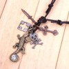 Retro necklace, accessory, metal pendant, European style, wholesale