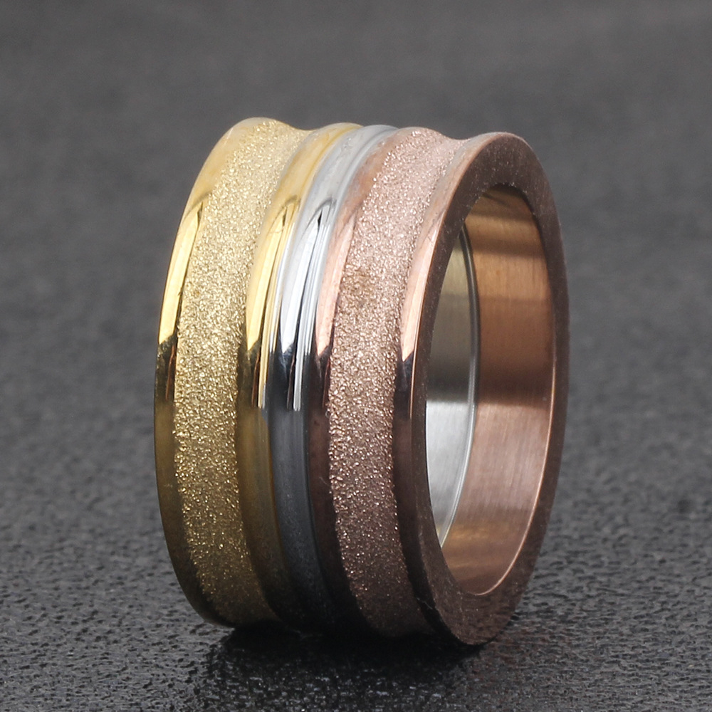 fashionable matte ring stainless steel
