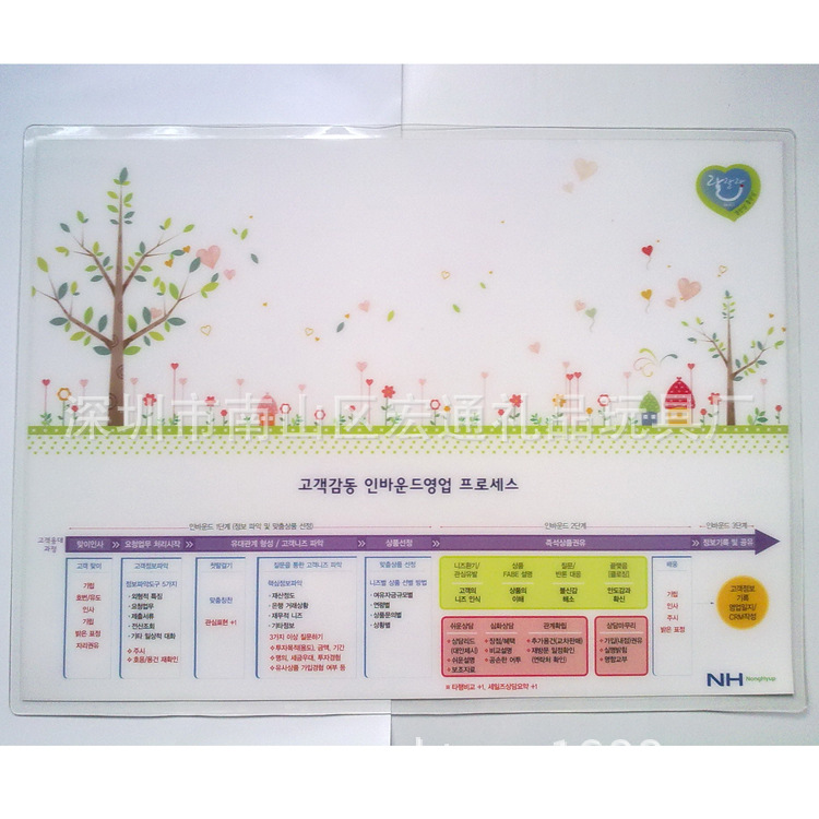 厂家定 制2025年历广告透明大桌垫 PVC水晶桌垫 日历桌垫