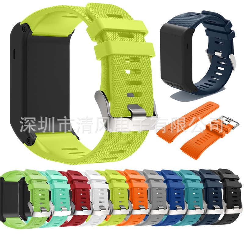 For Jiaming Garmin vivoactive HR Smart Watch Strap Silicone Heart Rate Sports Watch Strap