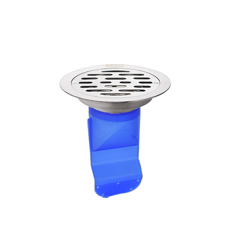 304 de acero inoxidable baño desodorante Desagüe de piso redondo multi-tamaño lavadora Desagüe de piso desodorante de silicona núcleo a prueba de insectos 50