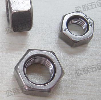 东莞钛螺丝 厂家直销M12钛六角螺母 纯钛螺帽 钛螺钉