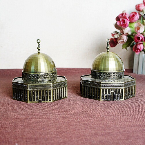 Directly approved by the manufacturer, metal handicrafts, fine modeling of the dome model of Jerusalem, the holy religious site of Israel