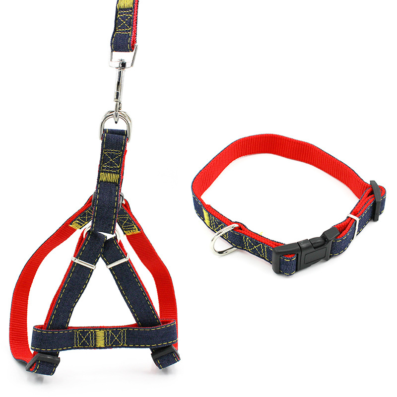 [3-70 kg] Cuerda de tracción para mascotas, collar de cuerda para perros, juego de correa para el pecho de vaquero para perros y gatos, suministros para mascotas