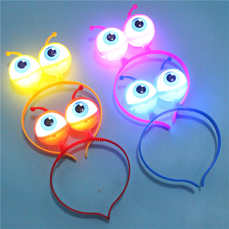 Diadema LED con ojos extraterrestres – efecto luminoso, ideal para Halloween