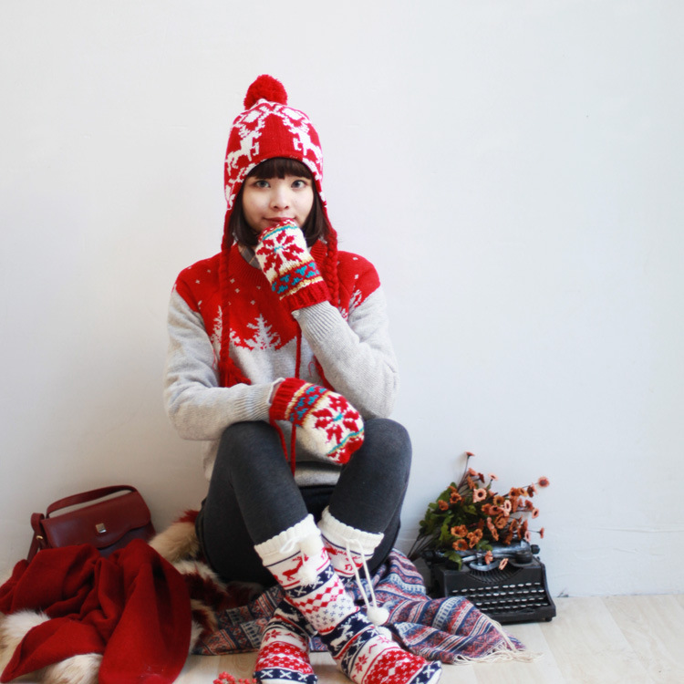 FUENTE fabricante suéter de las mujeres de Navidad de estilo europeo y americano suéter de punto nuevo de lujo Otoño e Invierno transfronteriza