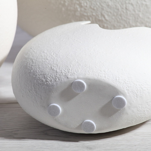 Nordic style ceramic vase creative Nordic modern white eggshell flower arrangement crafts decorative ornaments manufacturer wholesale