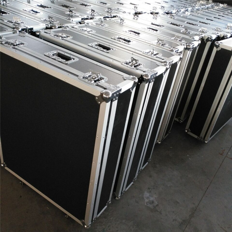 仪器设备防震铝合金航空箱  大型仪器展示周转航空箱 加固款