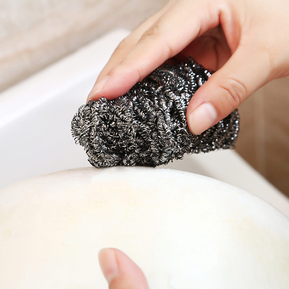 [Jie Cheng] steel ball stainless steel cleaning ball dishwashing suit brush pot ball 6 factory direct wholesale