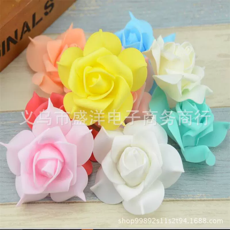Оптовая продажа искусственных роз из пенопласта 8 см, имитация куриных клювов, оптовые поставки искусственных роз, производитель цветочных шаров для декора свадебных залов