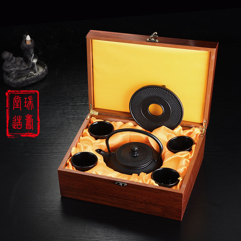 厂家直销瑞寿堂铁壶铸铁茶壶泡茶煮水壶功夫茶具年会活动礼品套装