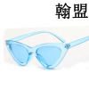 Sunglasses, fashionable triangle solar-powered, glasses, 2018 years, European style, cat's eye