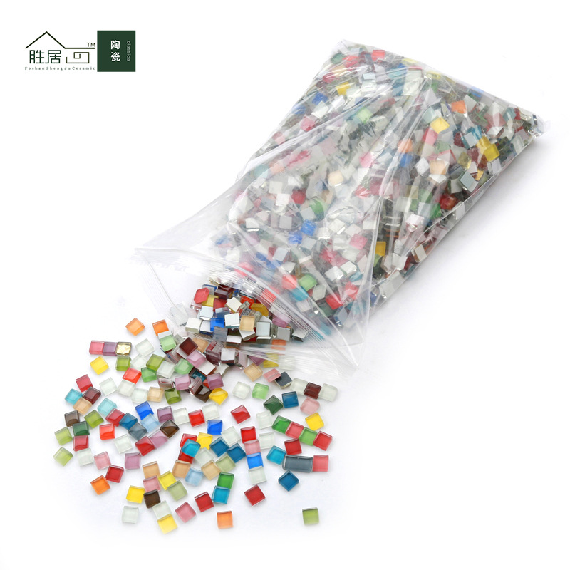 technology crystal Glass mosaic grain Bulk DIY Parenting manual make Jigsaw puzzle 10*10 Bulk grain wholesale