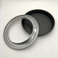 披薩烤盤上料環比薩撒餡料圈6寸7寸8寸10寸12/15寸鋁合金披薩烤盤