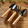 Mini Gardening Three -piece Garden Small Iron Shovel Digging Garden Art Seed Flower Planting Tool Set Set