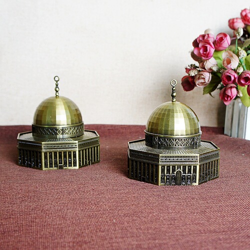Directly approved by the manufacturer, metal handicrafts, fine modeling of the dome model of Jerusalem, the holy religious site of Israel