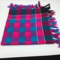 冬の新型の頭巾の女性の毛糸は女性のマフラーの格子を厚くします。