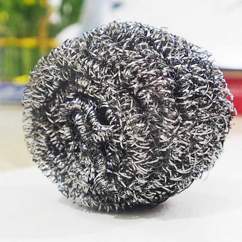 [Jie Cheng] steel ball stainless steel cleaning ball dishwashing suit brush pot ball 6 factory direct wholesale