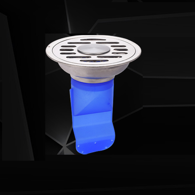 304 de acero inoxidable baño desodorante Desagüe de piso redondo multi-tamaño lavadora Desagüe de piso desodorante de silicona núcleo a prueba de insectos 50