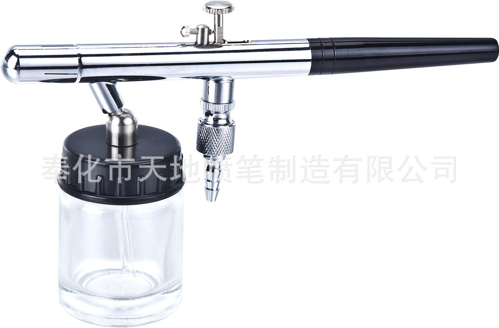 供应0.35口径下吸22ML玻璃杯暂时性纹身彩绘喷笔双动喷笔 TD-128P