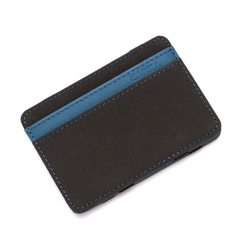 Cross-border Korean version creative magic wallet Men's wallet PU business card holder Matte leather credit card holder card holder