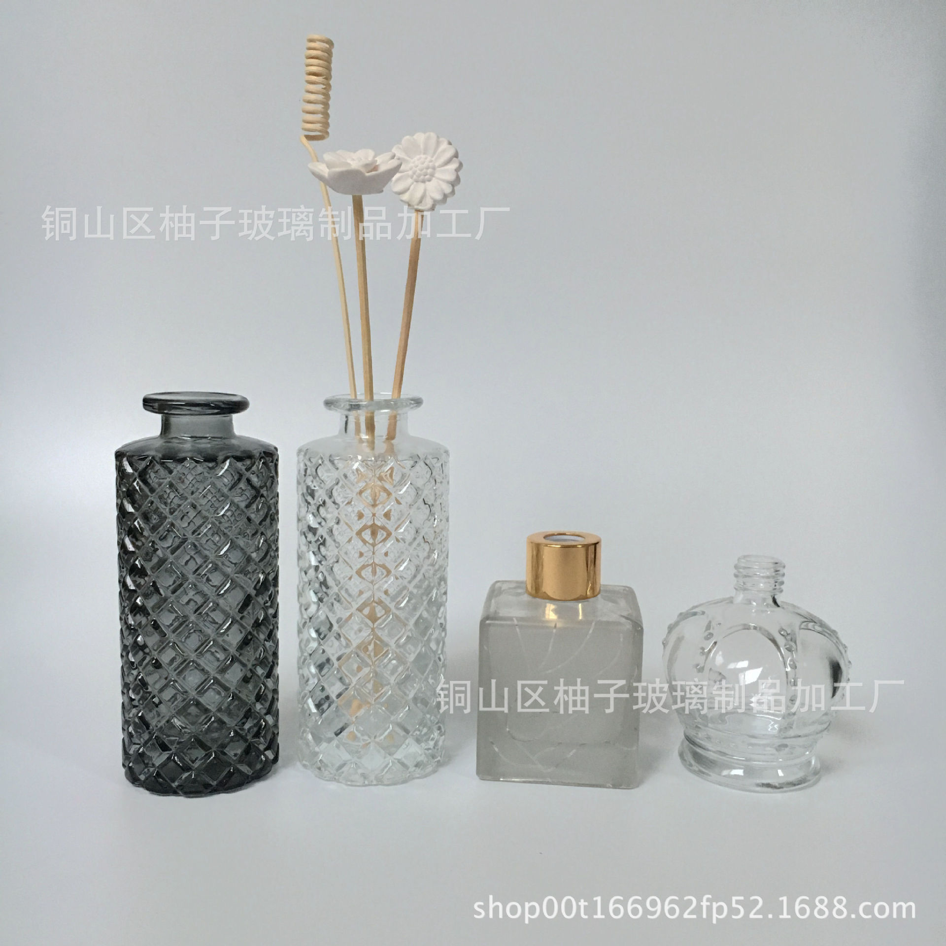 家居 无火香薰精油熏香厕所除臭檀香卧室香水晶白料无火香薰瓶