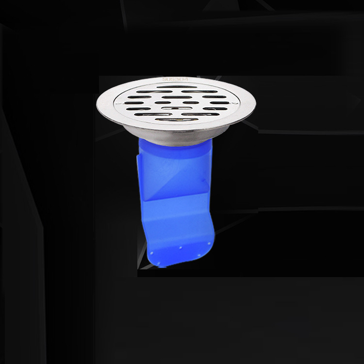 304 de acero inoxidable baño desodorante Desagüe de piso redondo multi-tamaño lavadora Desagüe de piso desodorante de silicona núcleo a prueba de insectos 50