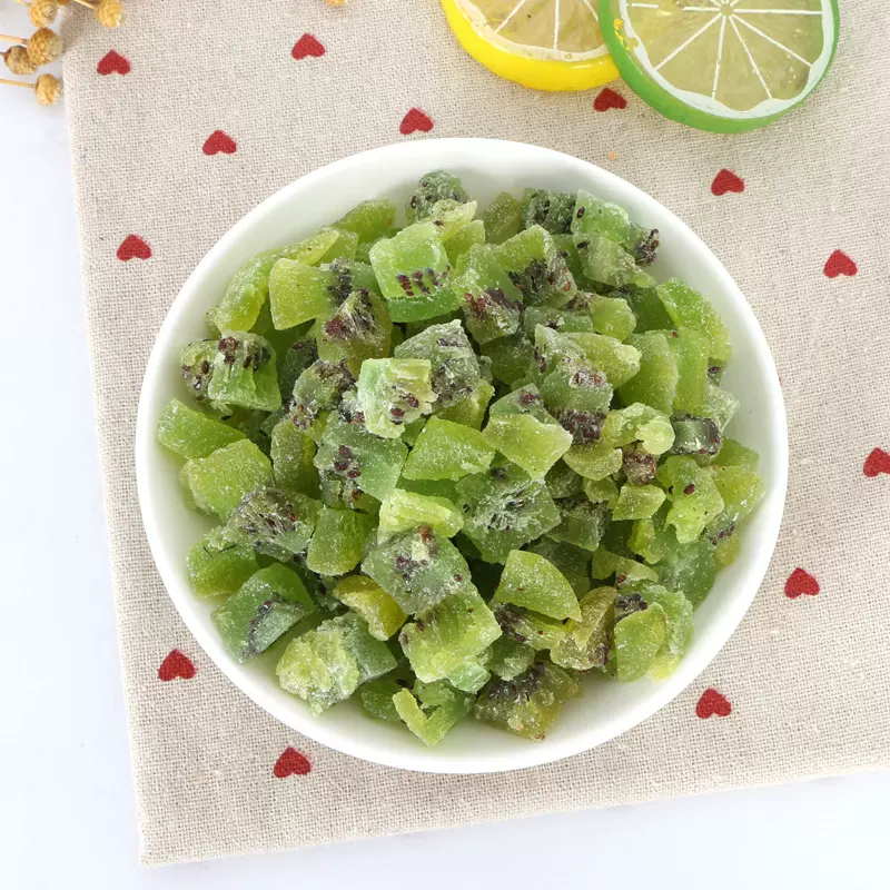 奇异果粒奇异果干猕猴桃丁烘焙糕点休闲零食水果茶原料烘焙原料