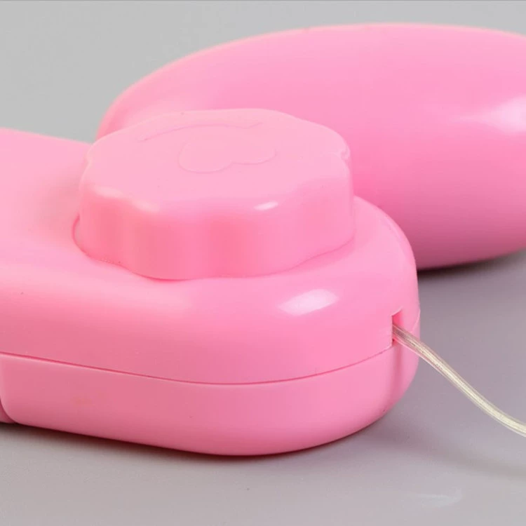 Vibrating egg, single wired remote with indicator light, compact pink adult toy
