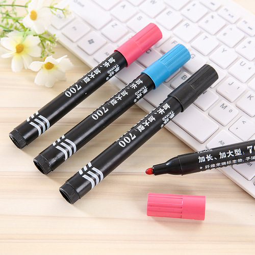 Oily single-head indelible marker, black marker, hook pen, signature pen, thick-head marker