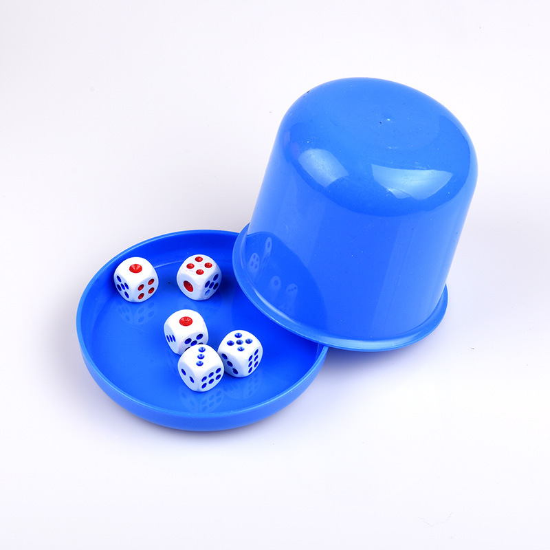 wholesale Base bracket base Plastic Sieve cup bar Rejection child Dice cup Color cup suit Set of 5 Dice